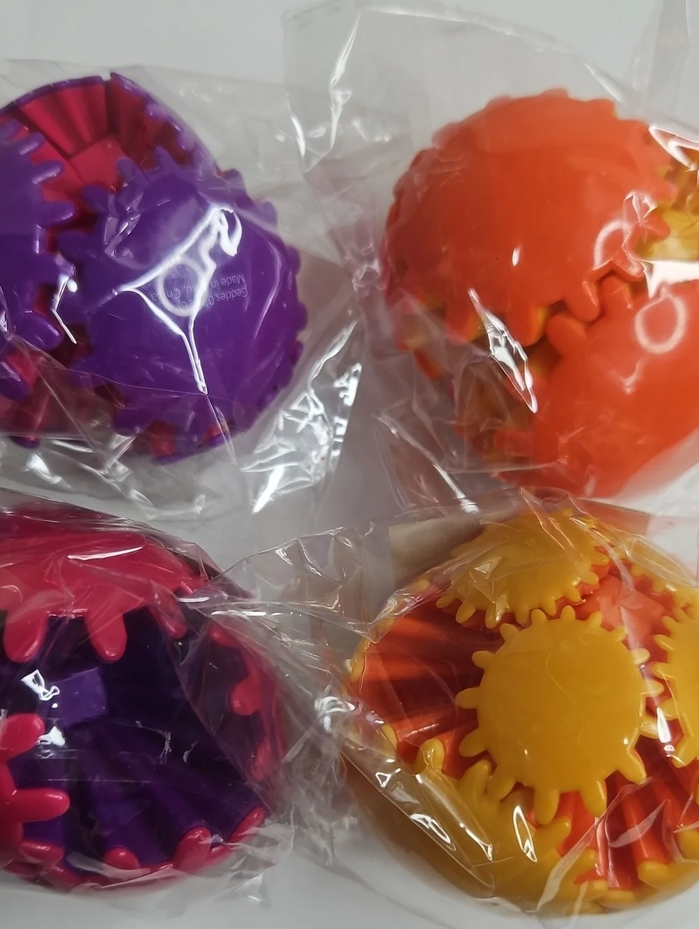 3D GEAR SPHERES SENSORY FIDGET TOYS 4-PC SET